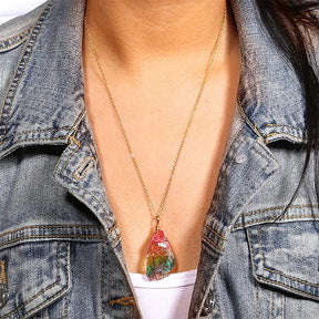 Natural Crystal Stone Gemstone Necklace